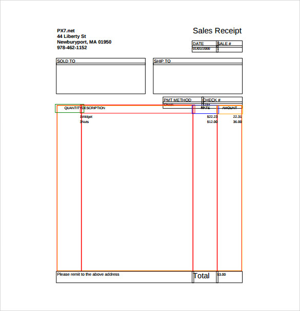 Sample Sales Receipt Template 10 Free Documents In Word Pdf