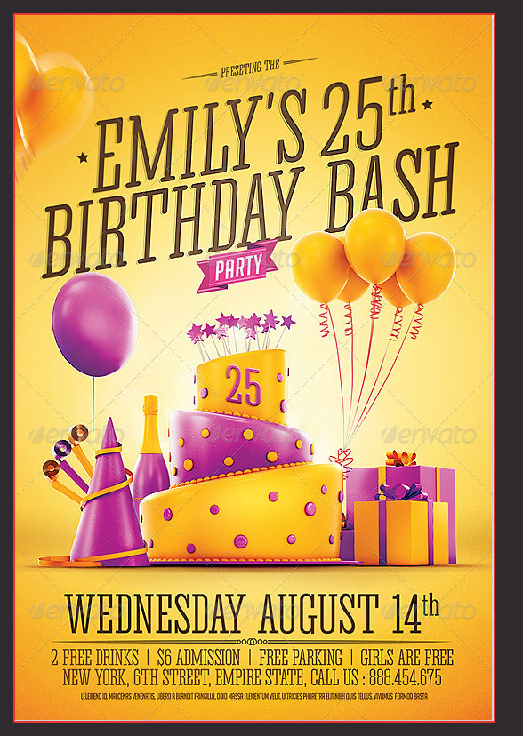 Sample Birthday Invitation Template - 40+ Documents in PDF, PSD, Vector