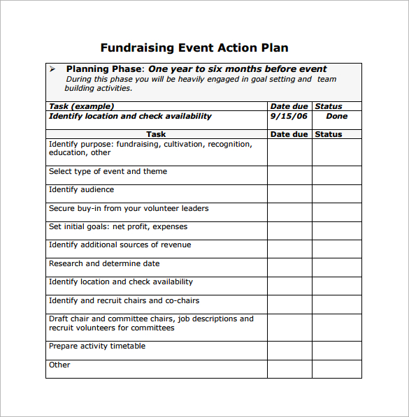 A Sample Event Planning Business Plan Template