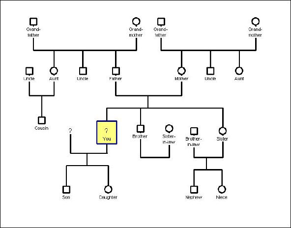 genogram 3 generation with siblings fillable