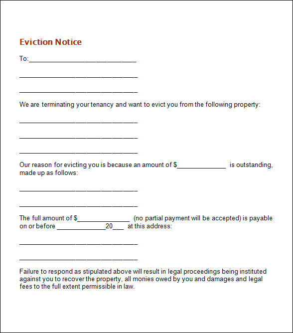 sample-eviction-notice-template-12-free-documents-in-pdf-word