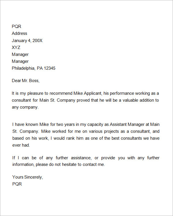 Employee Recommendation Letter Format Sample Letters Letter Izpaxx ...