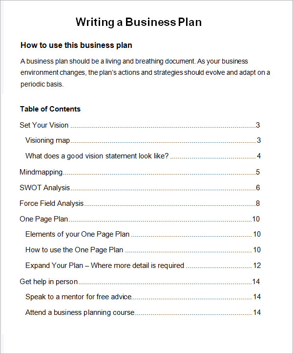 Free Sample Retail Business Plan Store Template