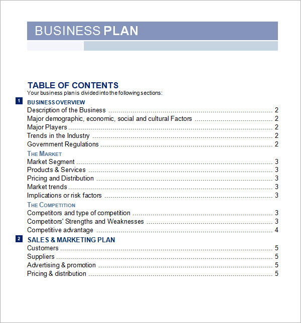 Resume business plan