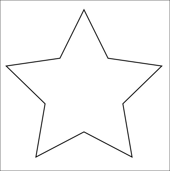 Large Star Template 77