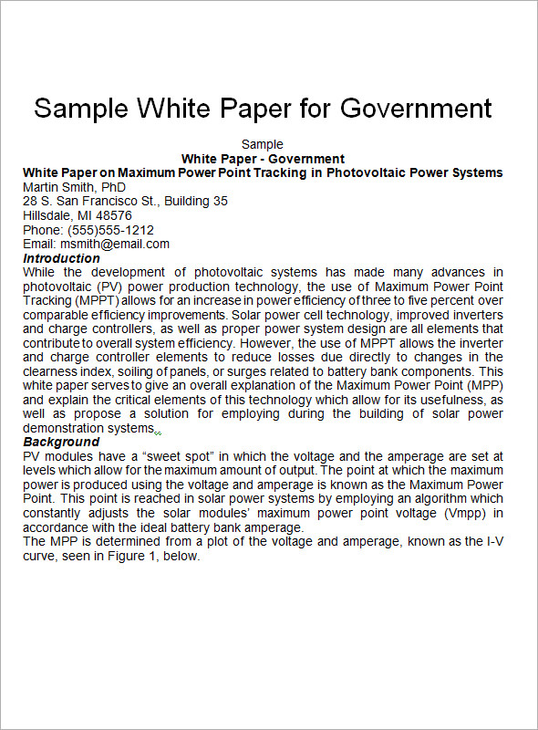 What Is White Paper Writing