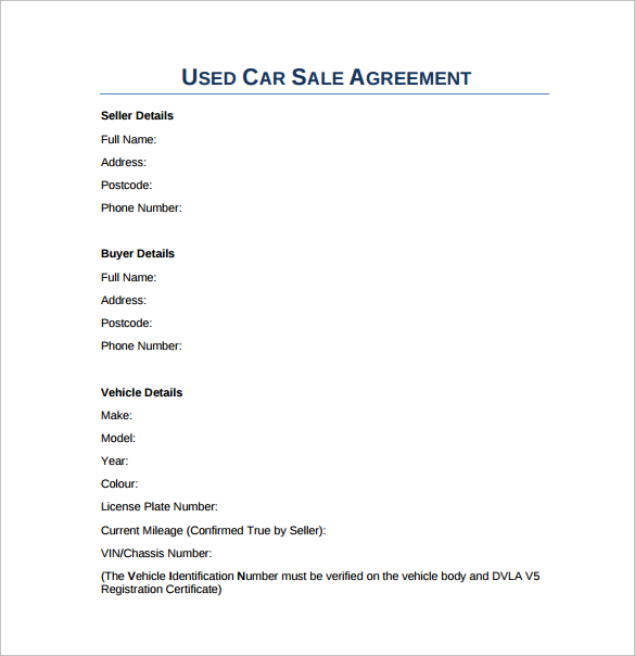 Sales Agreement - 10+ Download Free Documents in Word, PDF