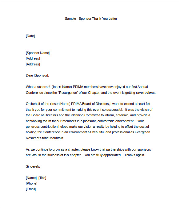 Professional Thank You Letter - 9+ Download Free Documents in Word, PDF