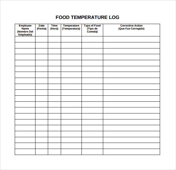 Food Log Template 15  Download Free Documents in PDF Word Excel