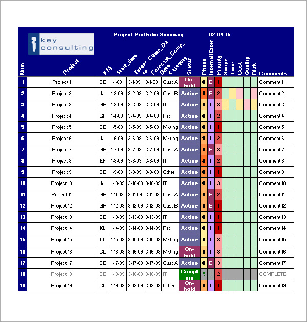 project management excel templates free