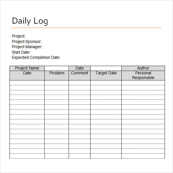 Eyewash Log Sheet Template Printable 50 Printable Log Sheet Templates