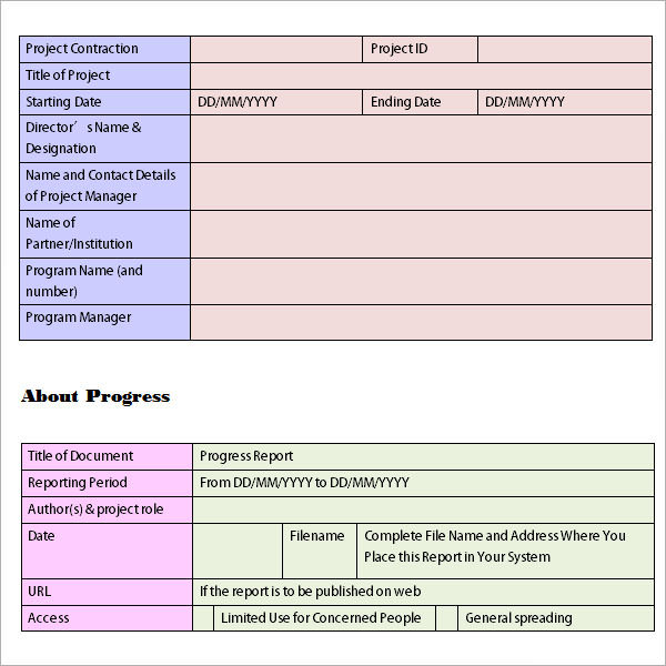 7 Weekly Report Templates Sample Templates