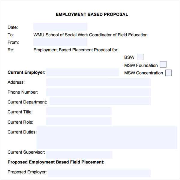 Microsoft Word Job Proposal