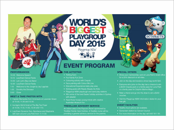 Event Program Template 7+ Download Documents in PDF Event Program Template 7+ Download Documents in PDF