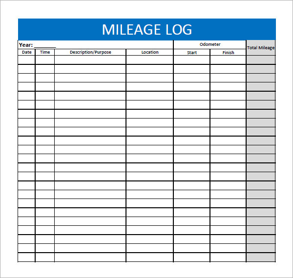 Mileage Log Template 14+ Download Free Documents In Pdf,Doc