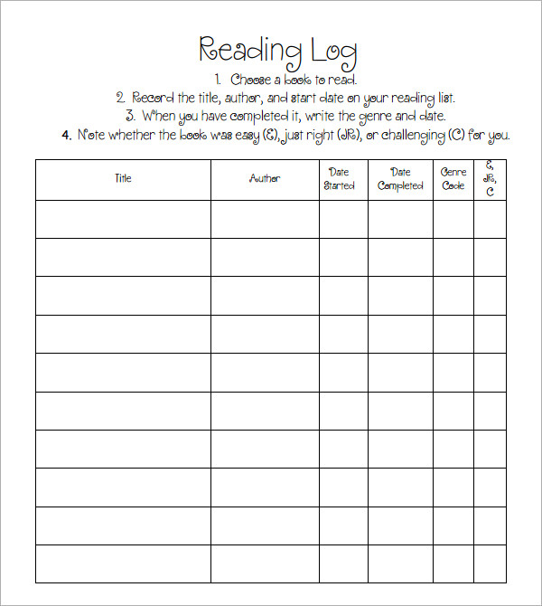 9-reading-log-templates-free-pdf-doc