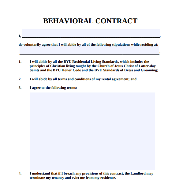 Behavioral Contracts For Adults 109
