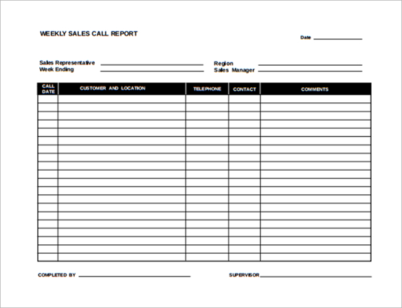 Excel Sales Report Template Free Download