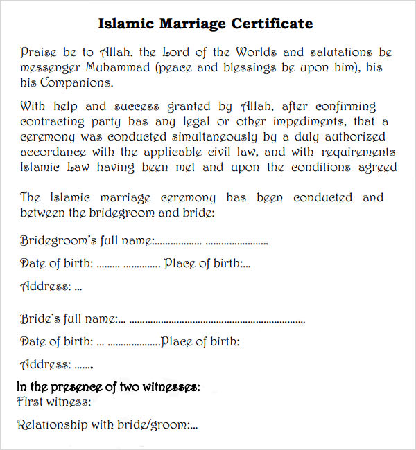 Marriage Contract 7 Free PDF DOC Download