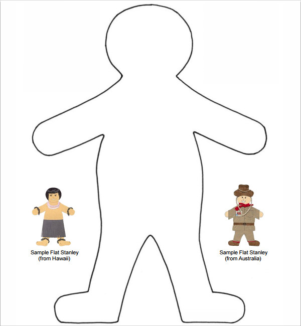 flat stanley clothes template