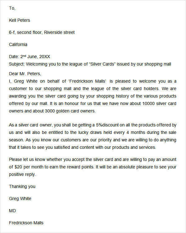 Welcome Letter 9  Free Doc Download