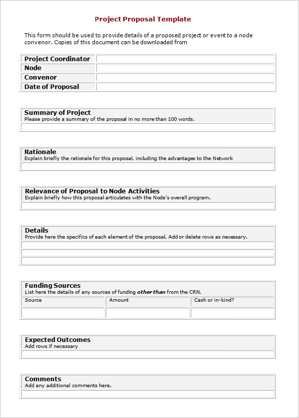 Sample Project Proposal Template - 9+ Free Documents in PDF, Word