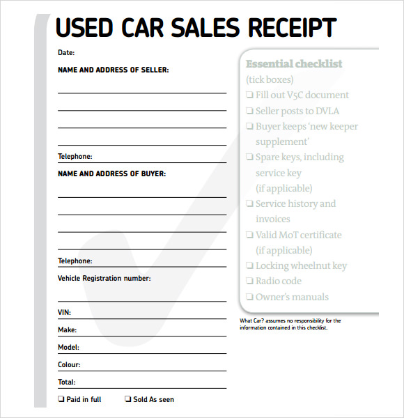 Deposit Receipt Template 9 Free Download For PDF Word