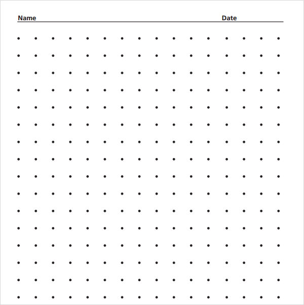 FREE Sample Dot Papers In Word PDF