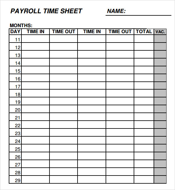 payroll services with online time clock