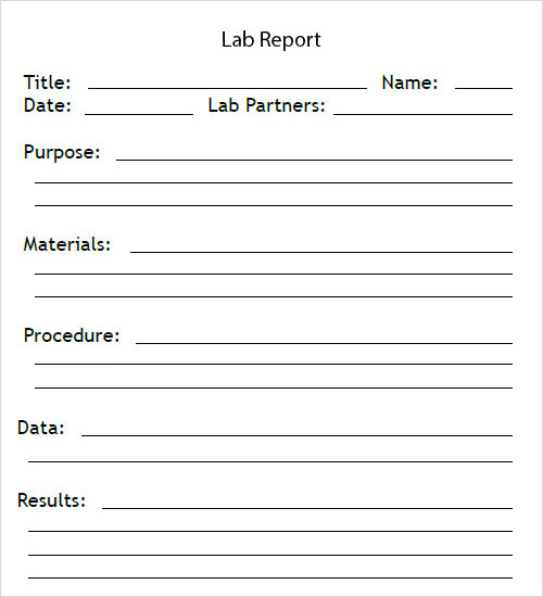 Lab report writing service