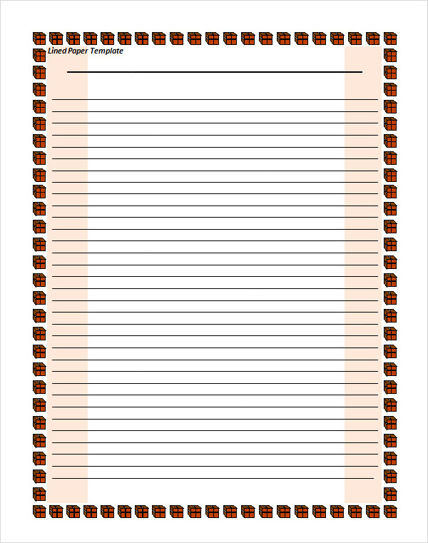 Free College Ruled Paper Template