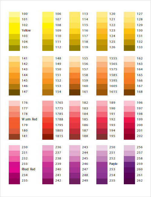 Pantone Color Chart Download Free Documents For Pdf Word And Excel Images