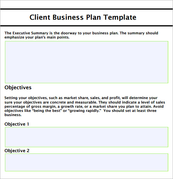 Small Business Plan Template