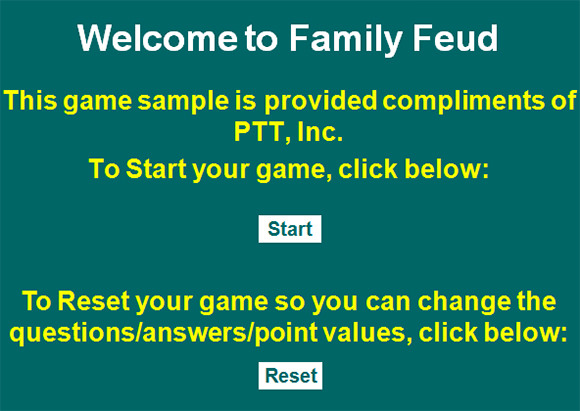 PPT PTT Family Feud Sample