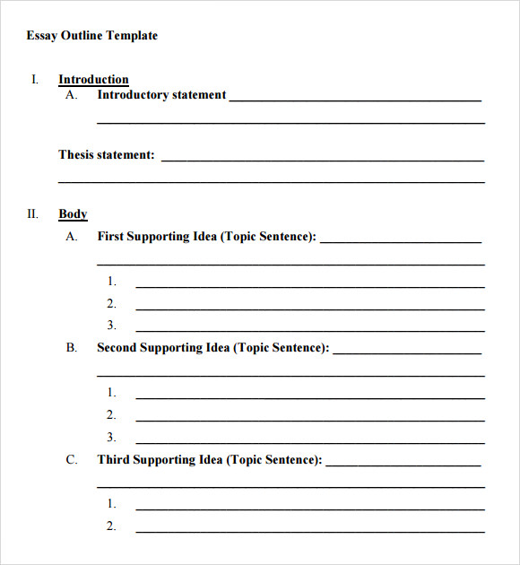 Blank Outline Template 7+ Download Free Documents in PDF , Word