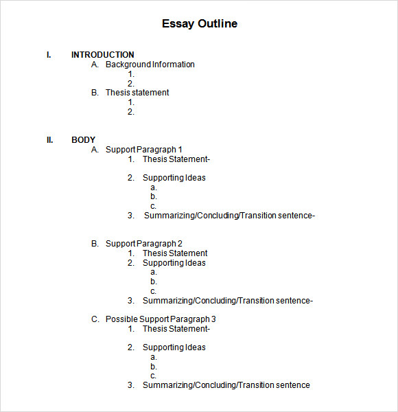 Sample Blank Outline Template 7+ Free Documents in PDF, DOC