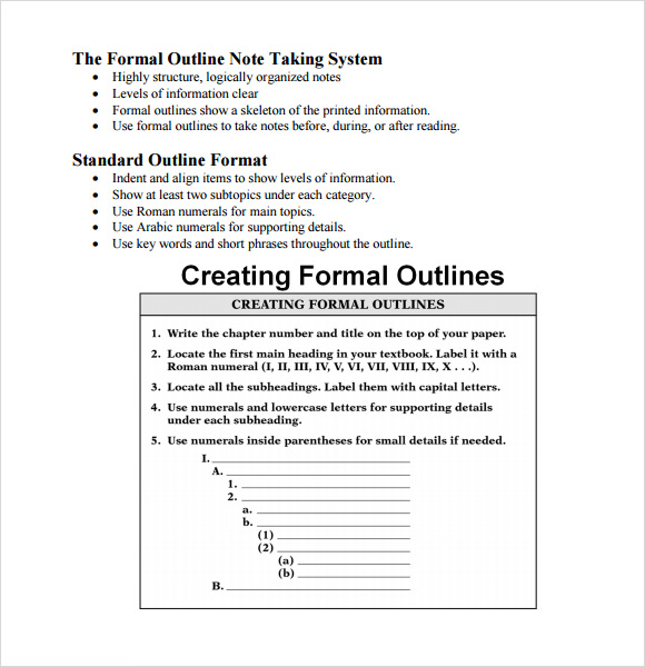 Sample Blank Outline Template - 7+ Free Documents in PDF, DOC