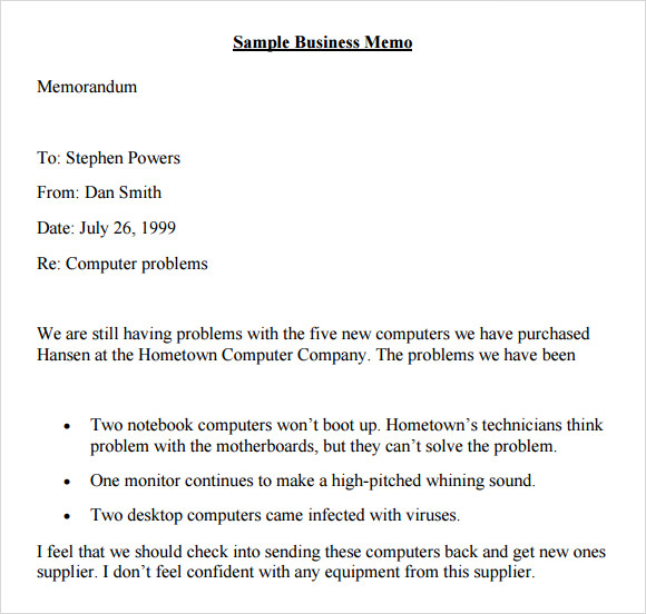 Company Memo Templates - 7 Download Free Documents In PDF ...