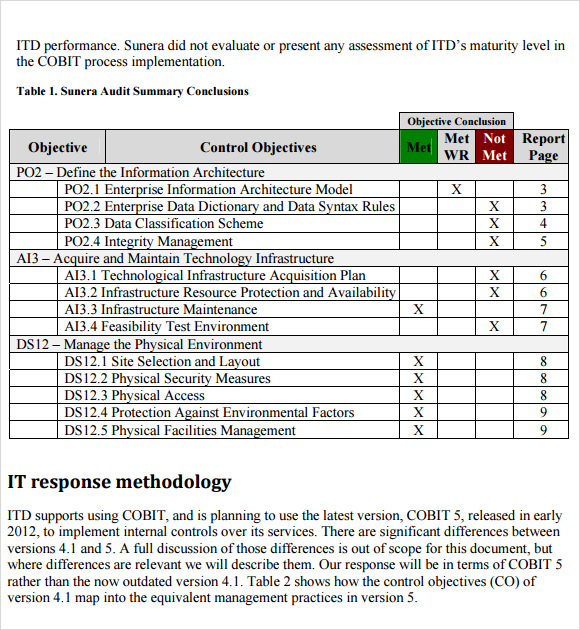 Sample It Risk Assessment Template 12 Free Documents In Pdf Word 