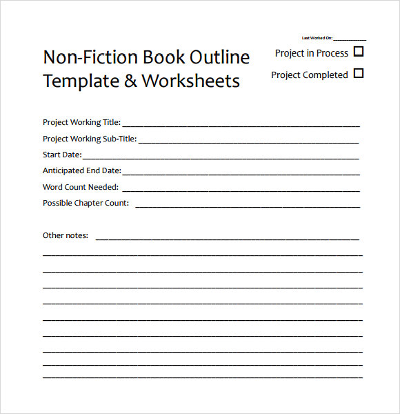 Book Outline Template 9+ Download Free Documents in PDF , Word