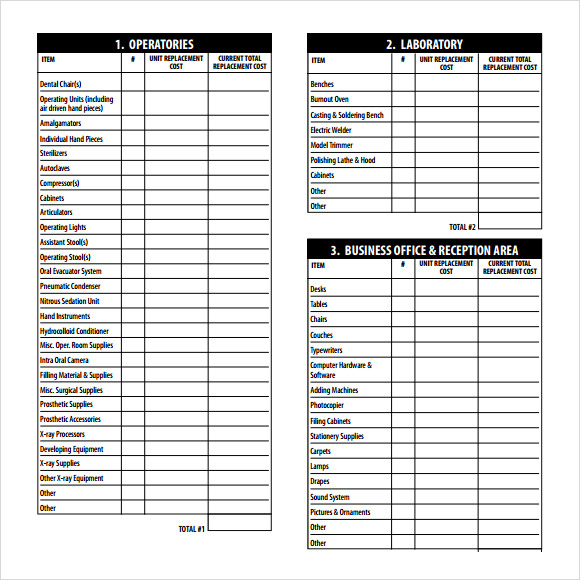 Sample Supply Inventory Template 9  Free Documents Download in PDF Excel