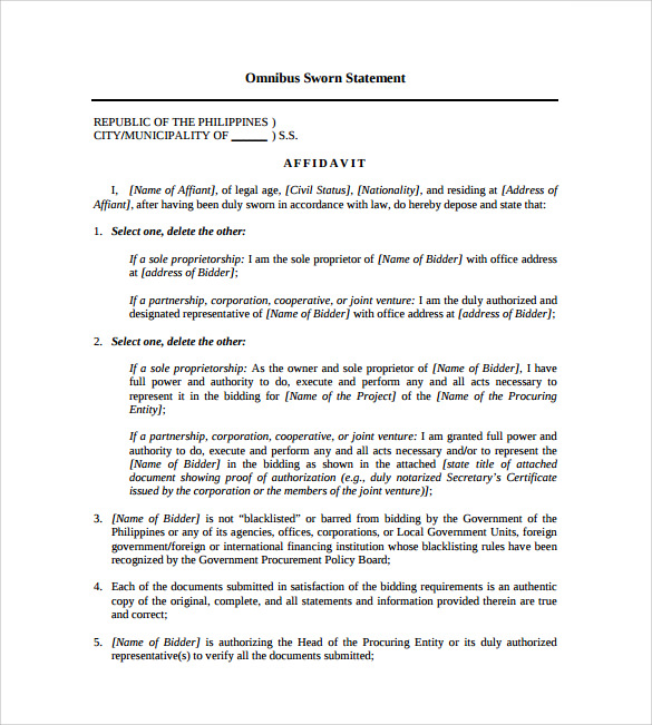 sworn-statement-template-12-download-free-documents-in-pdf