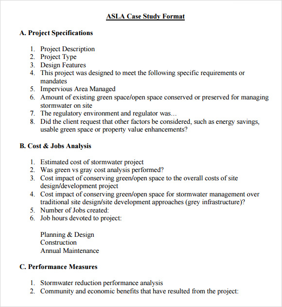 Case study outline apa Ashford Writing