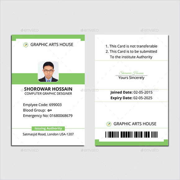 id card template microsoft word