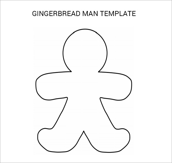 Gingerbread Man Cutout Template