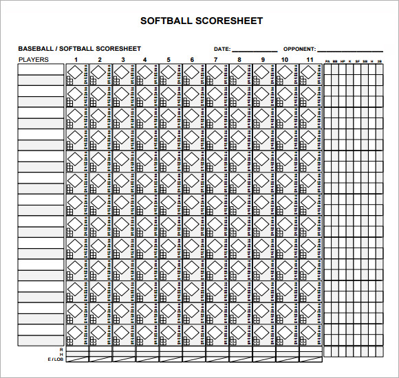 Asa Softball Score Sheet Pdf Printable Documents SexiezPix Web Porn