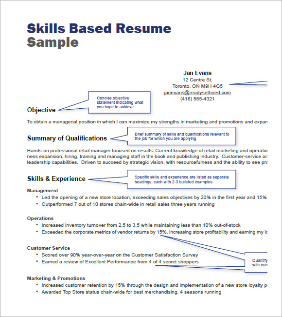 retail resume templets 7 free samples examples