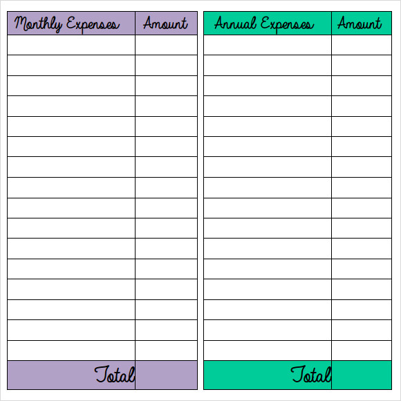 monthly budget sheet template