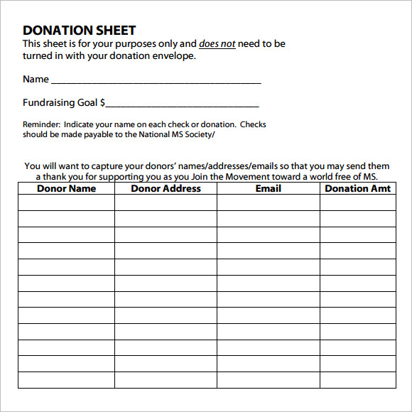 donation-sheet-template-8-free-samples-examples-format
