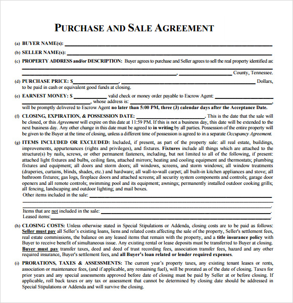 Real Estate Purchase Agreement - 9+ Free Samples ...
